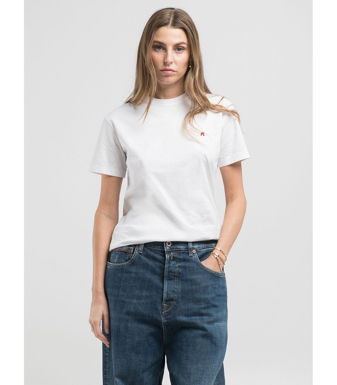 レギュラーフィットRロゴ ベーシックジャージーTシャツ